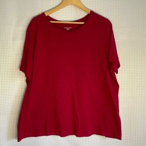 Eileen Fisher Rich Red T-Shirt 2X